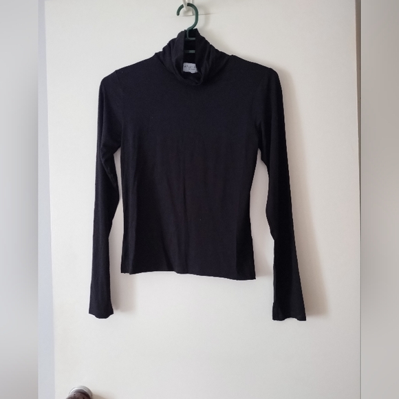 NWT RIPLEY RADER Black Soft Turtleneck Top 4 S - Picture 2 of 5